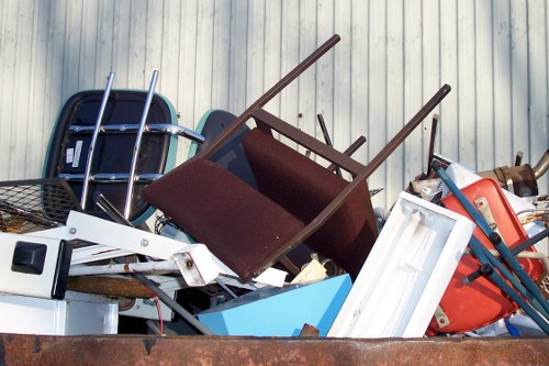 Construction site with cleared waste and debris removed